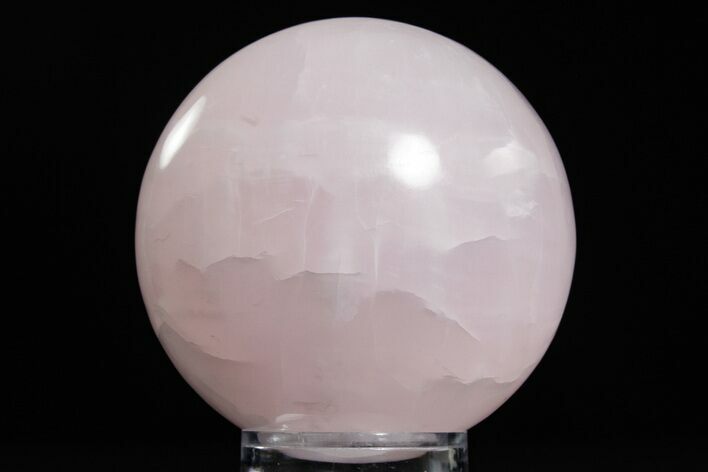 Polished Pink Manganoan (Mangano) Calcite Sphere - Fluorescent! #350169